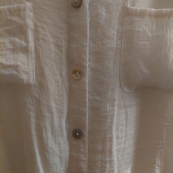 Ruby Rd. White Button Up - Picture 3 of 5